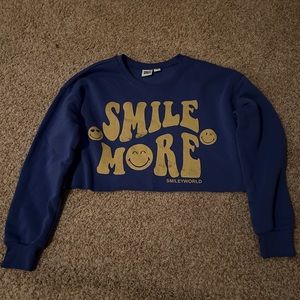 Smiley World cropped sweatshirt